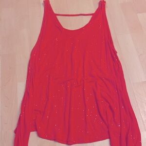 pink glitter top